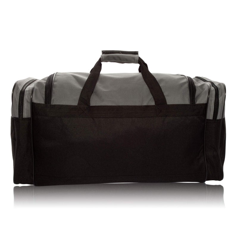 DALIX حقيبة سفر دافليكس 25" كبيرة جداً باللون الرمادي والأسود - Image 5